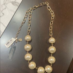 Large Pearl Costume Necklace